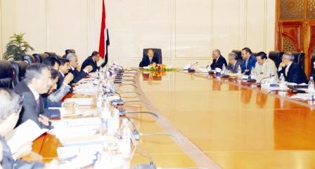 من اجتماع مجلس الوزراء أمس